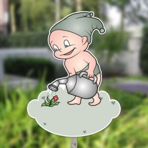 tuinbord geboortebord tuin baby als tuinman
